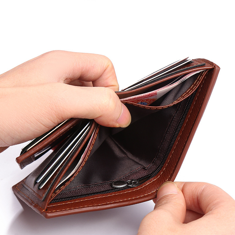 Wallet Men Short Leather Wallet Wallet Men - Image 5